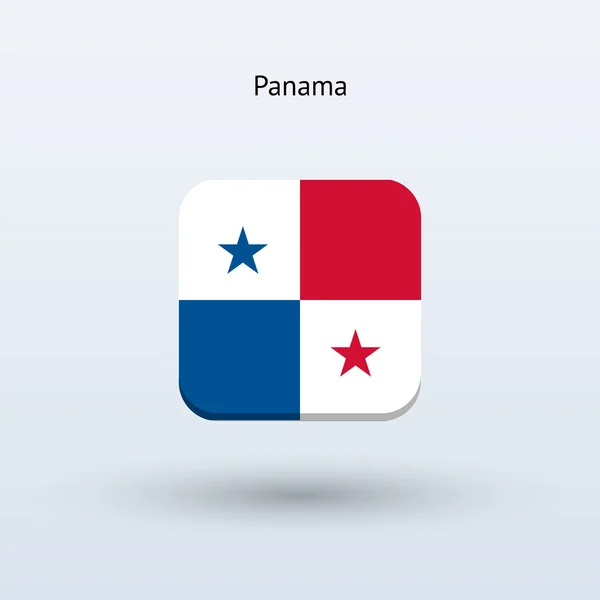 Het pictogram van de vlag van Panama — Stockvector