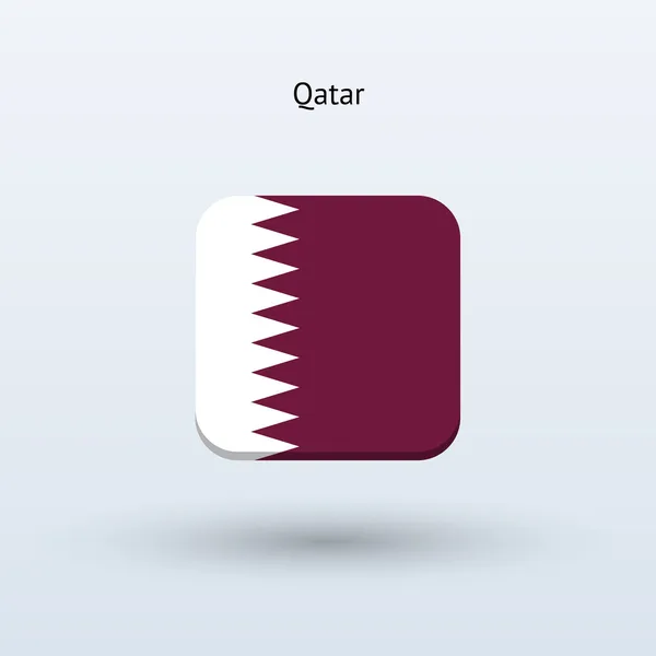 Ikona příznaku Katar — Stockový vektor