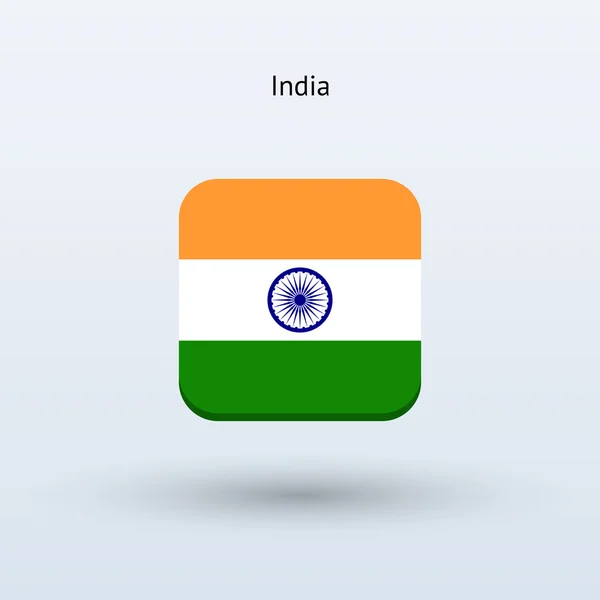 India flag icon — Stock Vector