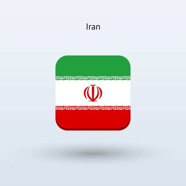 Iran flag icon — Stock Vector