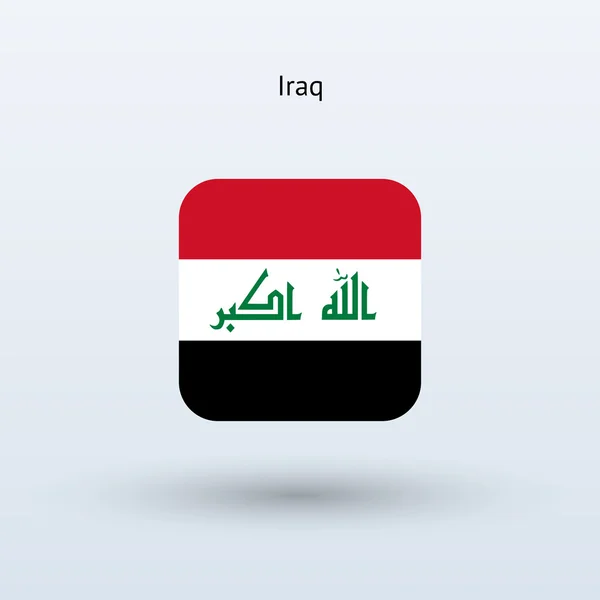 Irak flaggikonen — Stock vektor