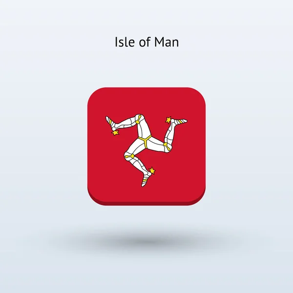 Isle of Man icono de la bandera — Vector de stock
