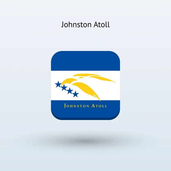 Johnston Atoll flag icon — Stock Vector