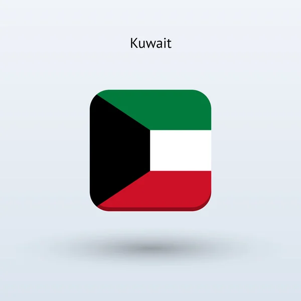 Kuveyt bayrağı simgesi — Stok Vektör