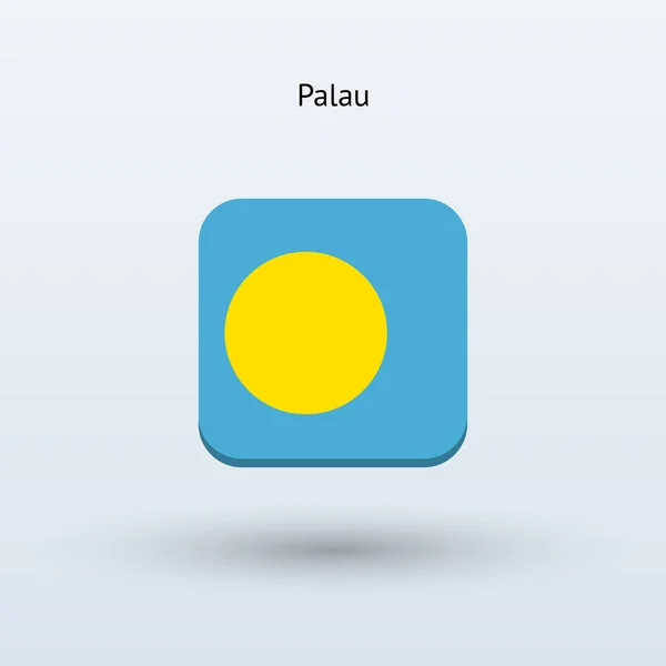 パラオの旗のアイコン — ストックベクタ