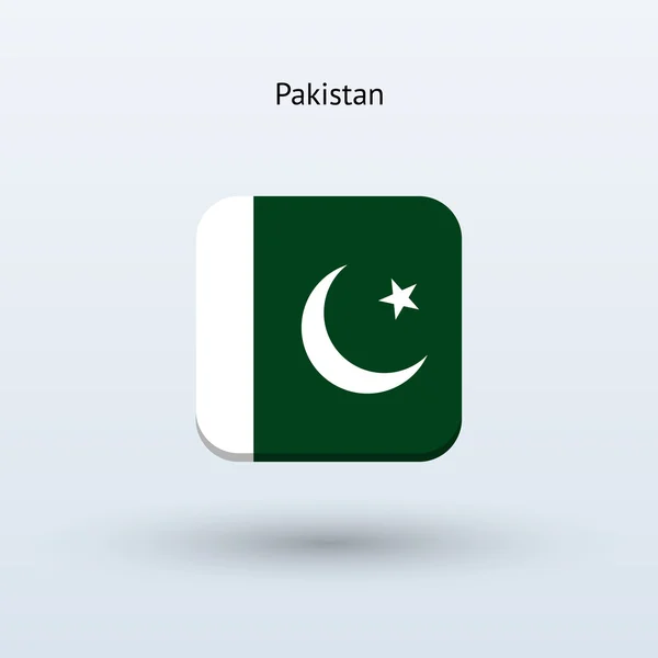 Bandera de Pakistán Icono — Vector de stock
