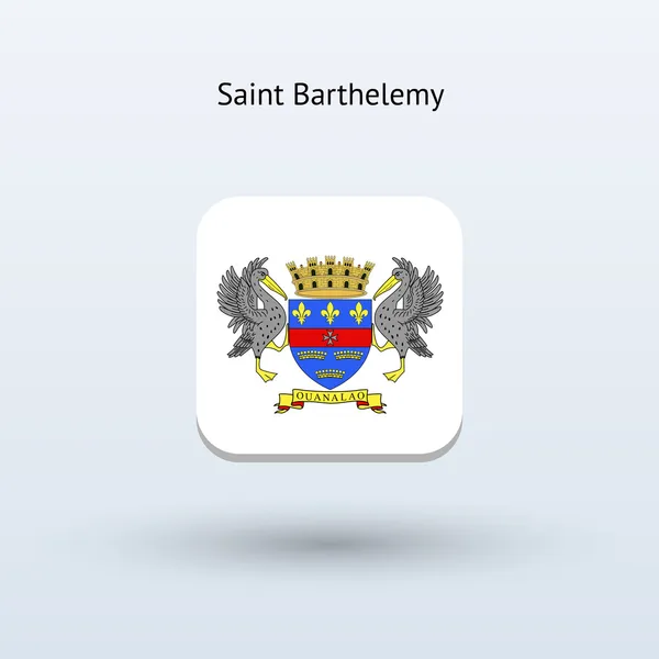 Saint barthelemy flaga ikona — Wektor stockowy