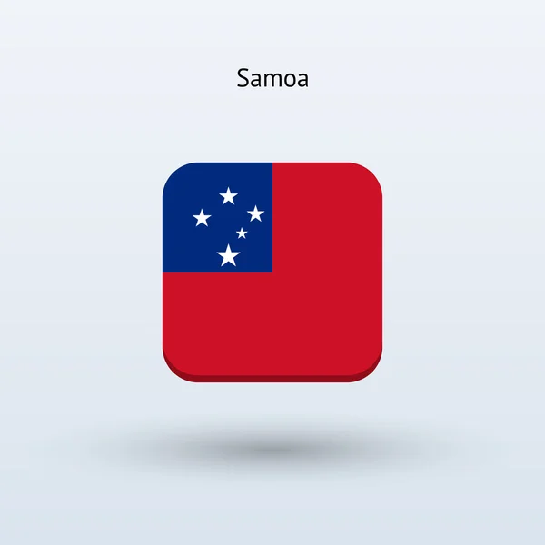 Bandera de Samoa icono — Archivo Imágenes Vectoriales