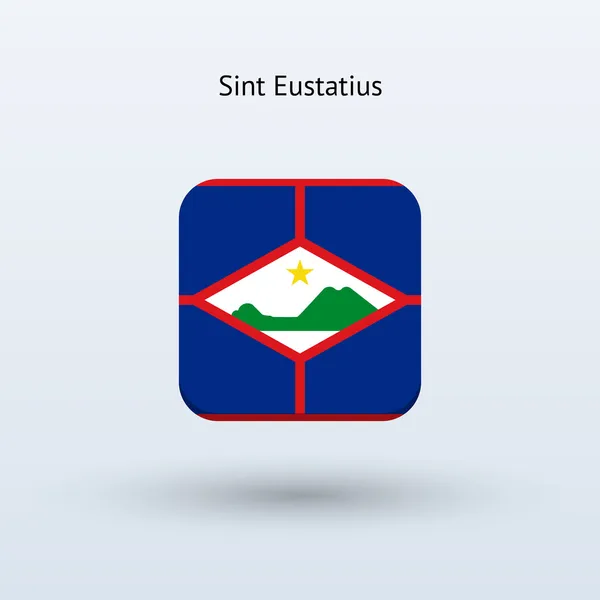 Icono de bandera de San Eustaquio — Vector de stock