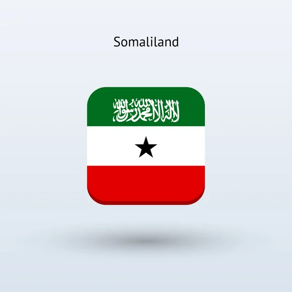 Somalilandia icono de la bandera — Vector de stock