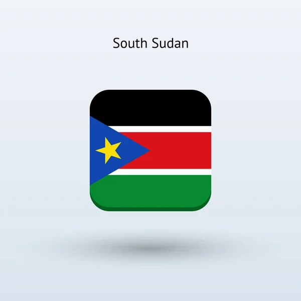 South Sudan flag icon — Stock Vector