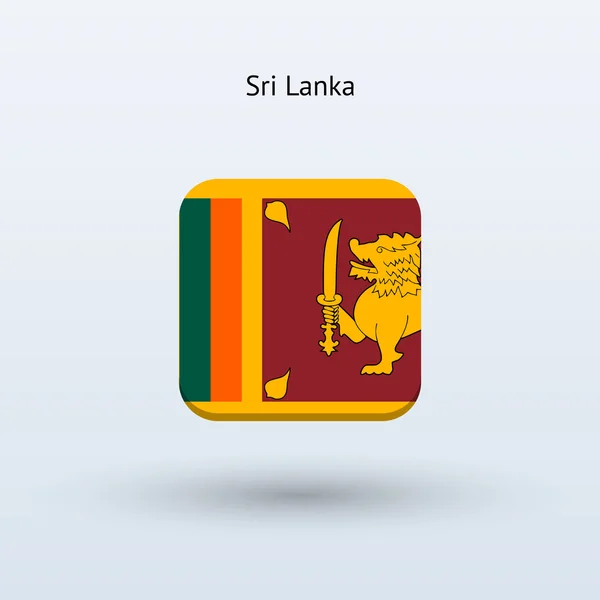 Icona bandiera Sri Lanka — Vettoriale Stock