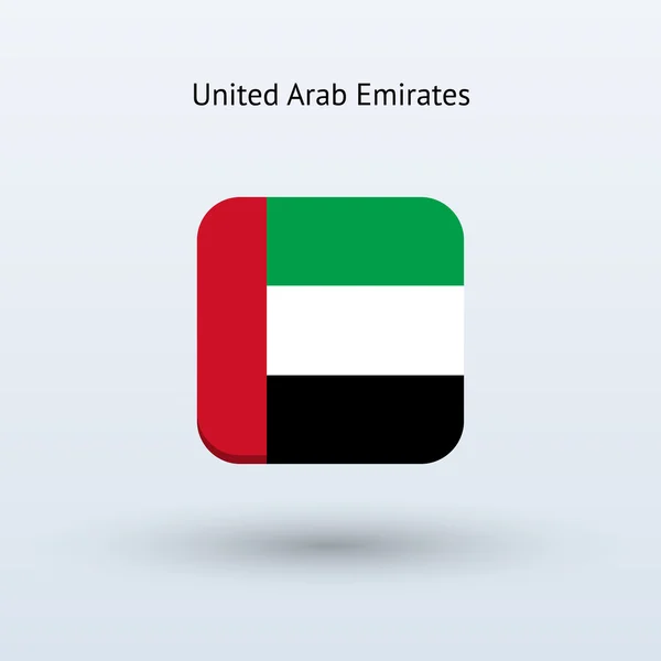 Birleşik Arap Emirlikleri bayrağı simgesi — Stok Vektör