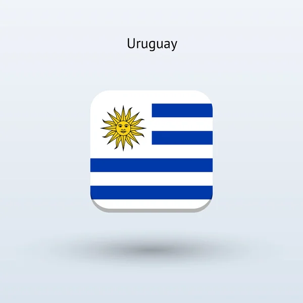 乌拉圭国旗图标 — 图库矢量图片