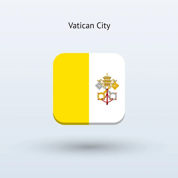 Città del Vaticano icona bandiera — Vettoriale Stock