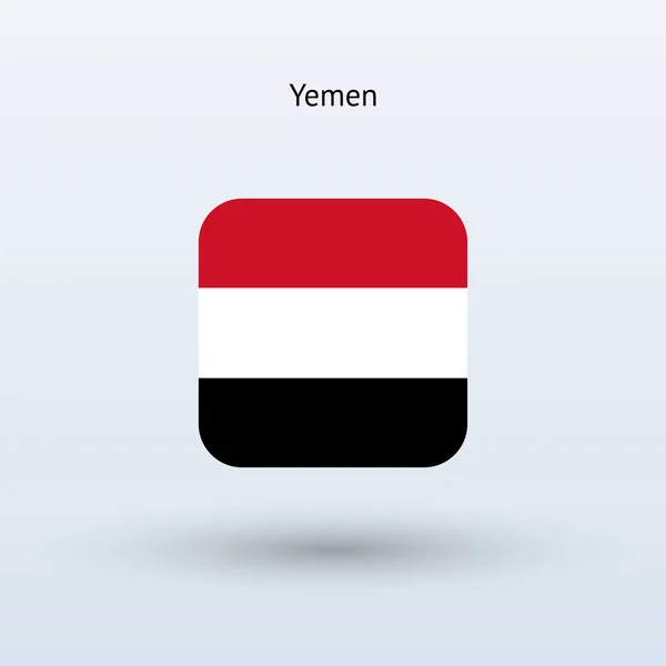 Yemen Bandera icono — Vector de stock