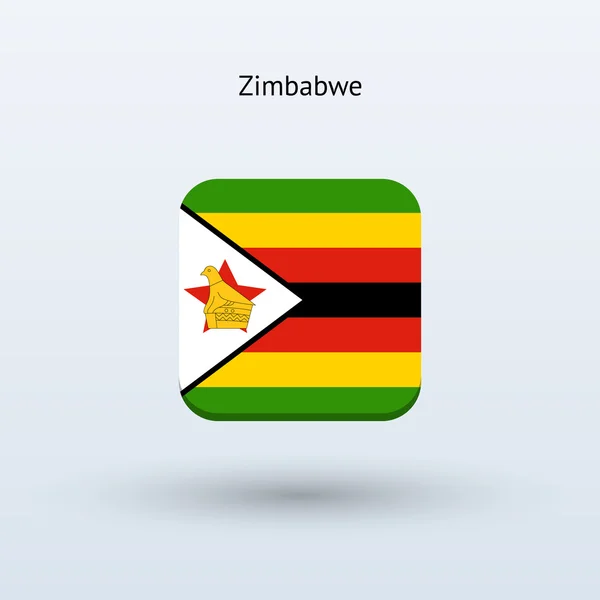 Zimbabwe flag icon — Stock Vector