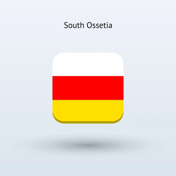 Het pictogram van de vlag van Zuid-Ossetië — Stockvector