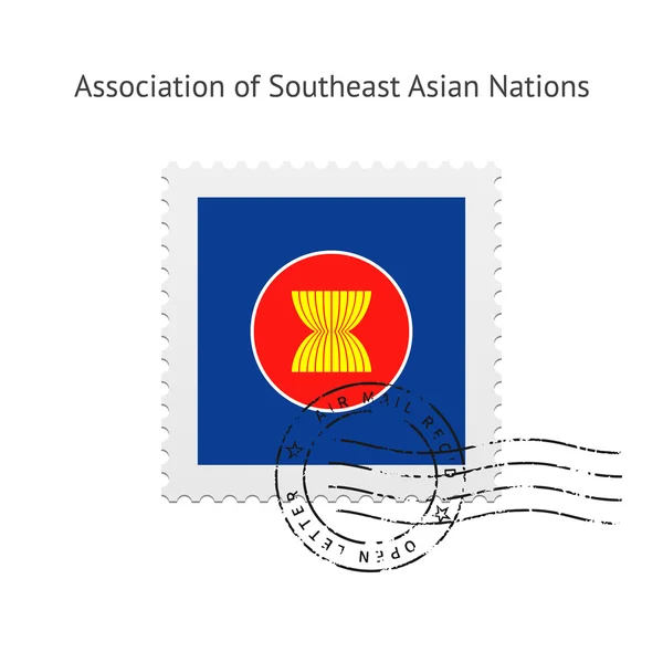 Ассоциация почтовых марок Юго-Восточной Азии . — стоковый вектор
