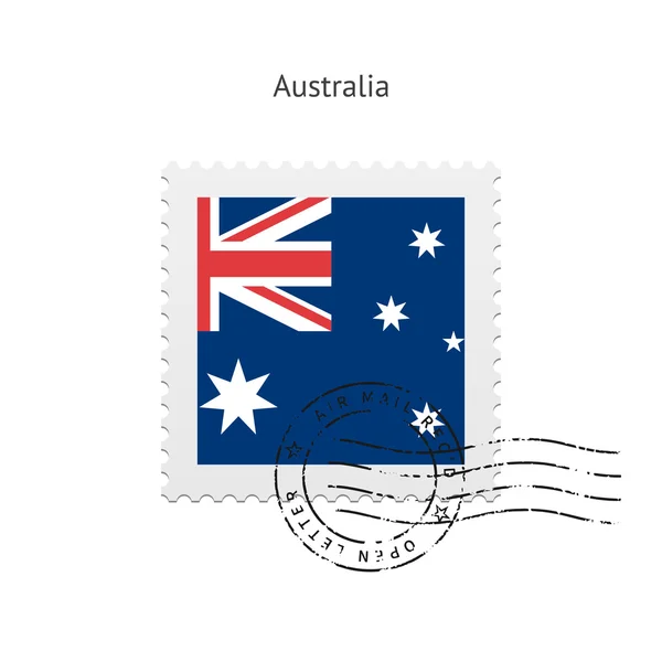 澳大利亚国旗邮票. — 图库矢量图片