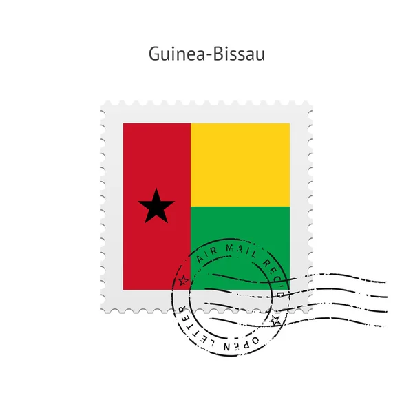 Γουινέα-Μπισσάου σημαία γραμματόσημο. — Διανυσματικό Αρχείο