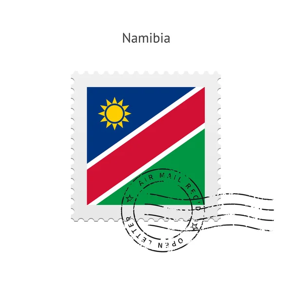 Namibia Flag Postage Stamp. — Stock Vector