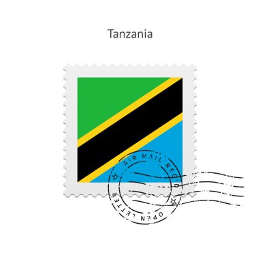 Tanzanya bayrak posta pulu.
