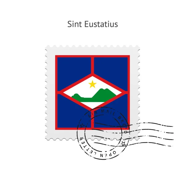 Sint eustatius posta pulu bayrak. — Stok Vektör