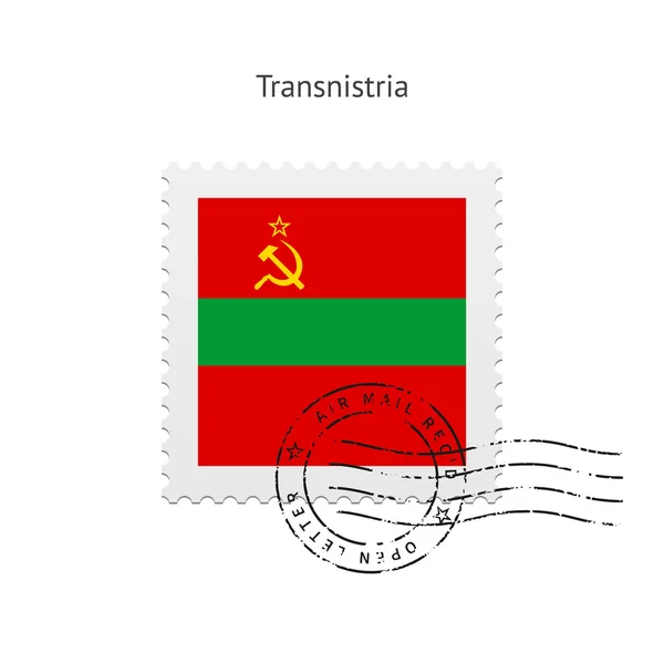 Transnistrien-Flagge Briefmarke. — Stockvektor