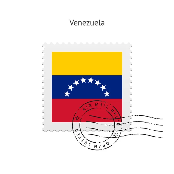 Venezuela flagge postmarke. — Stockvektor