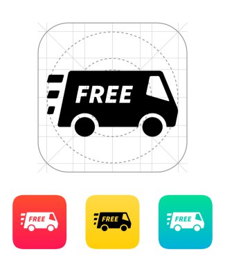 Free delivery service icon. clipart