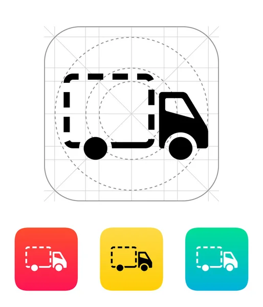 Empty delivery truck icon. — Stock Vector