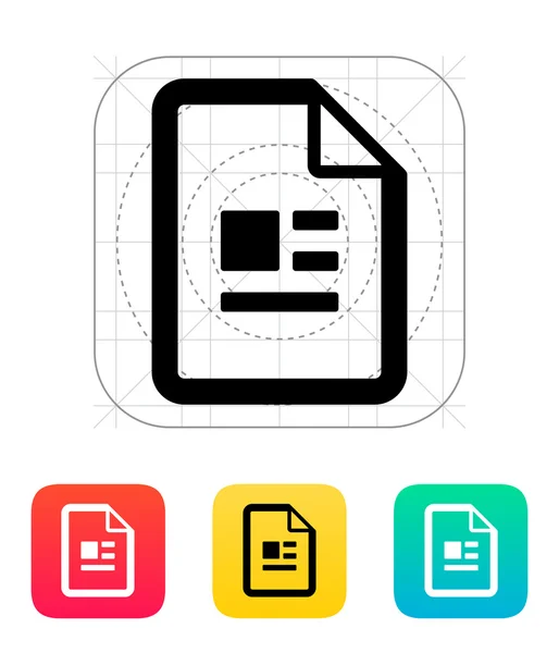 Icono del archivo de publicación . — Archivo Imágenes Vectoriales