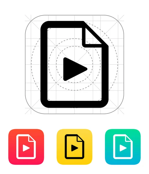 Εικονίδιο αρχείου πολυμέσων. — Διανυσματικό Αρχείο