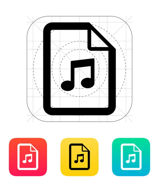 音频文件图标. — 图库矢量图片