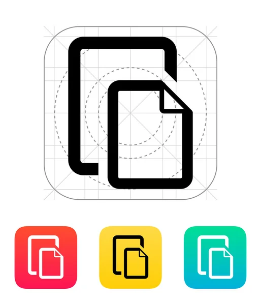 Två filer-ikonen. — Stock vektor