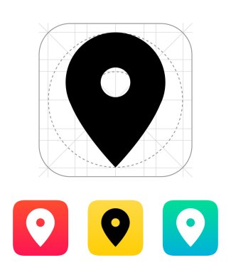 Harita iğne simgesi.