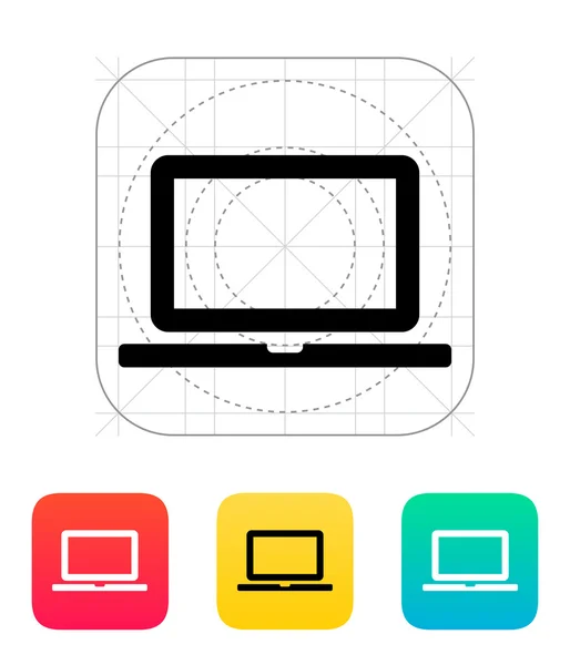 Laptop scherm pictogram. — Stockvector