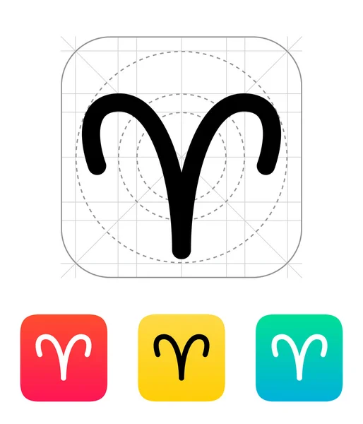 Ícone do zodíaco de Áries . —  Vetores de Stock
