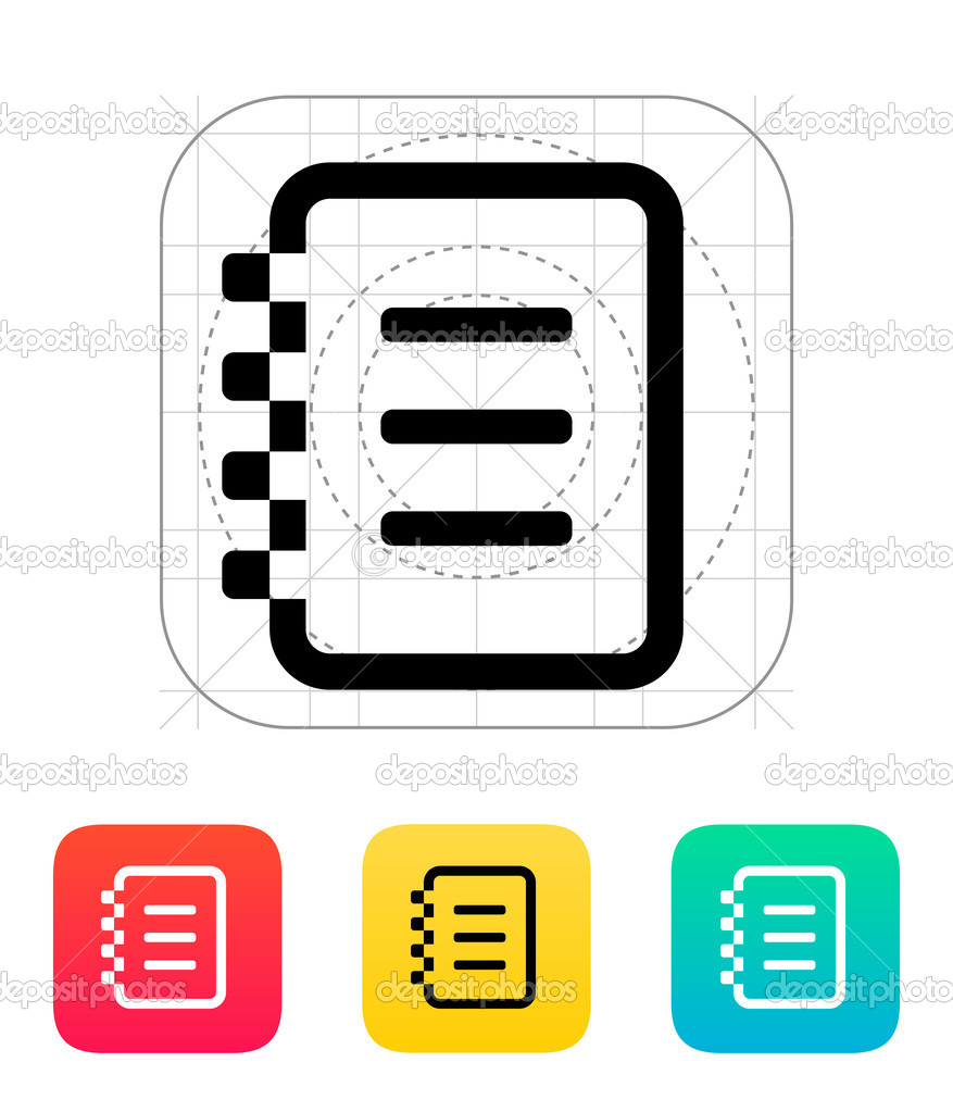 Notepad icon.