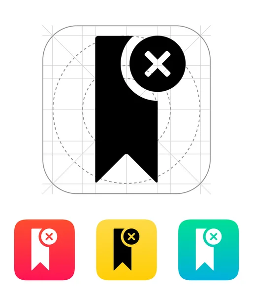 Удалить значок закладки . — стоковый вектор