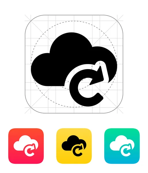 Cloud-Symbol neu laden. — Stockvektor