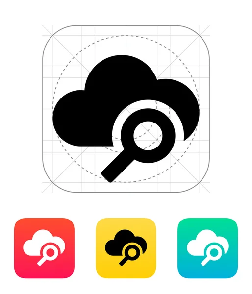 検索クラウド コンピューティング アイコン. — ストックベクタ