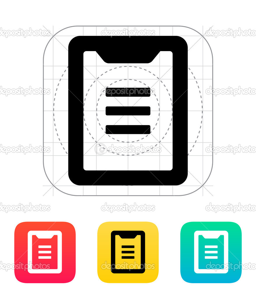 Clipboard icon.