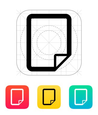 Not Defteri sayfası simgesini Döndür.