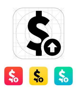 dolar kurunu yukarı simgesi.