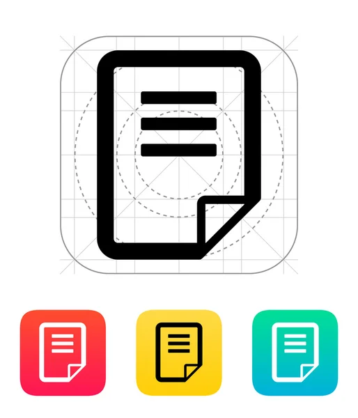 Notepad page flip icon. — Stock Vector