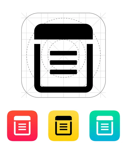 Noot pictogram. — Stockvector