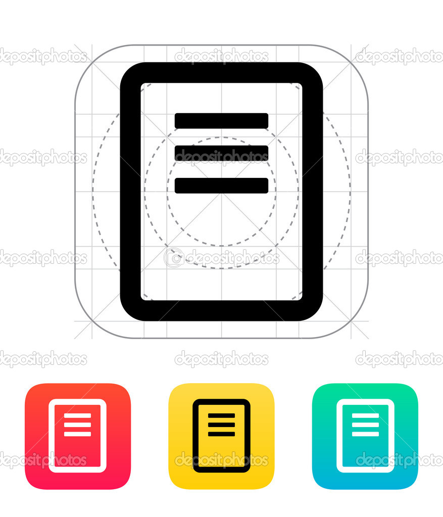 Note page icon.