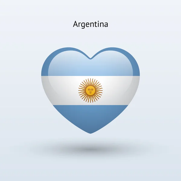 Symbool van de liefde. hart vlag, pictogram. — Stockvector